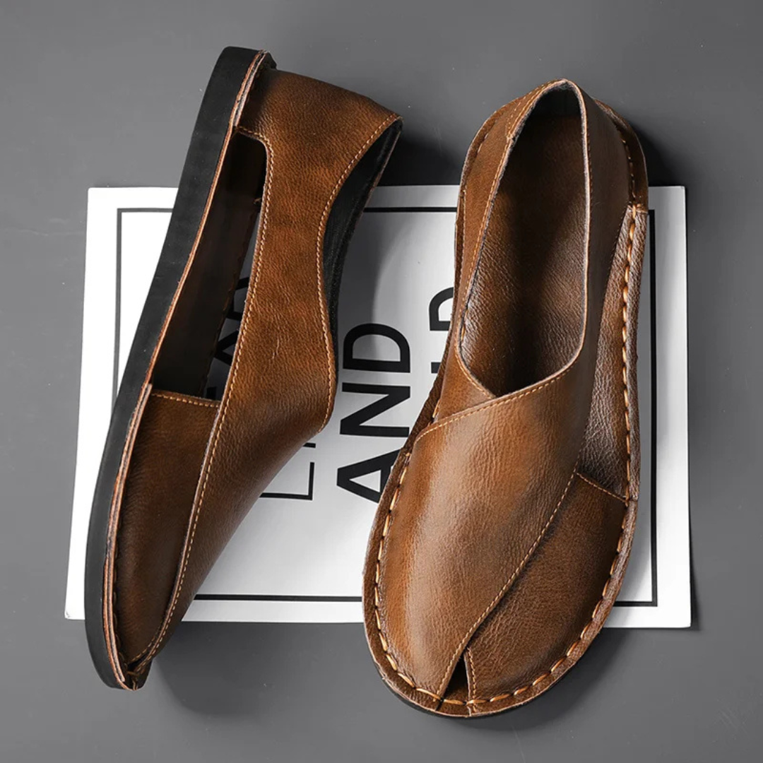 Lorenzo Calfskin Leather Sandal