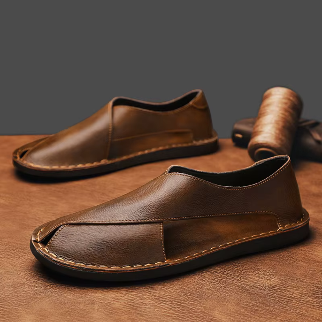 Lorenzo Calfskin Leather Sandal