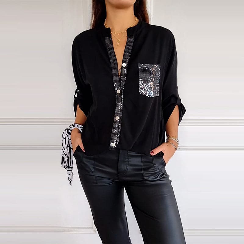 DANICA™ - Sequin Detailed Blouse