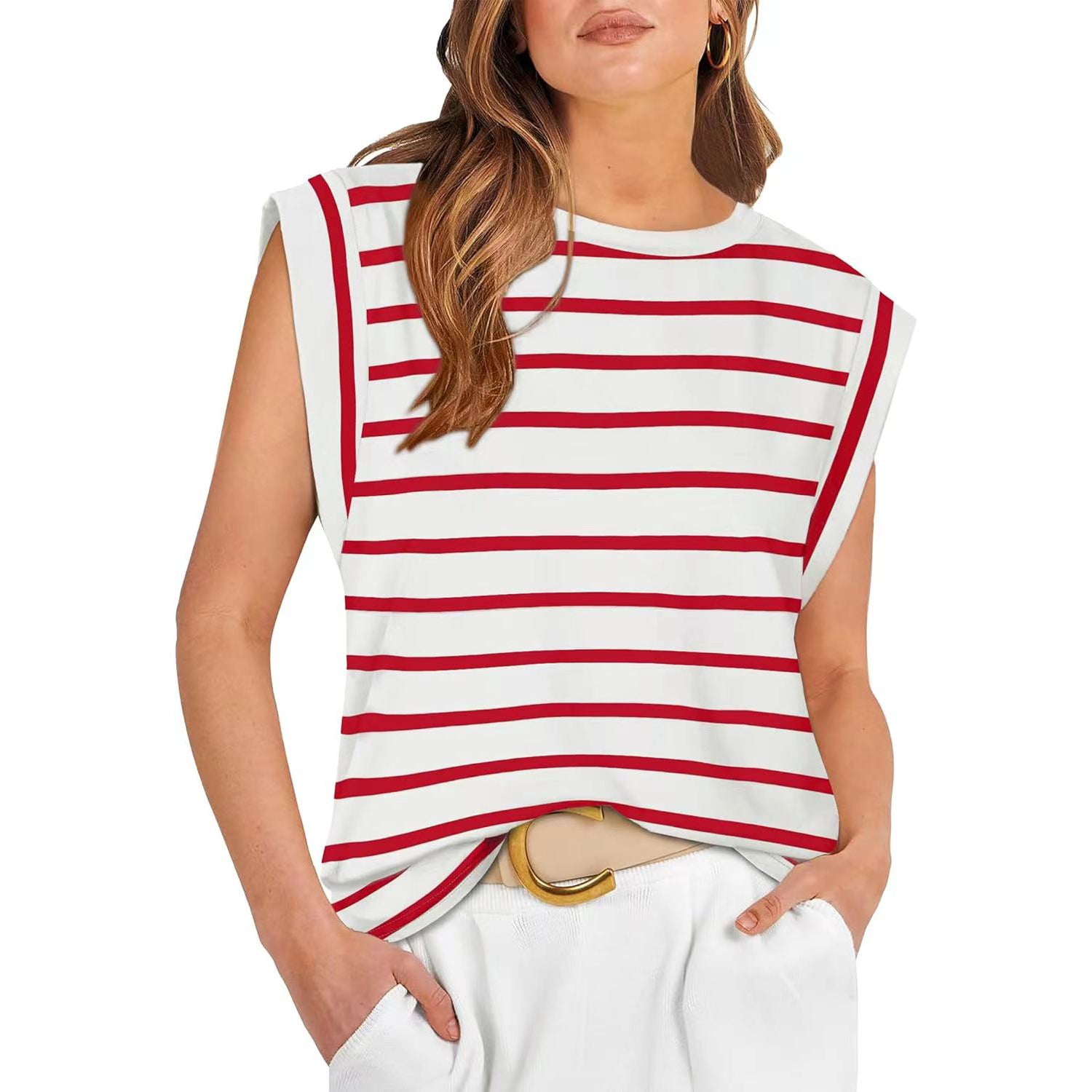 SAMPAGUITA™ – Comfy Loose Fit Crew Neck Summer Top