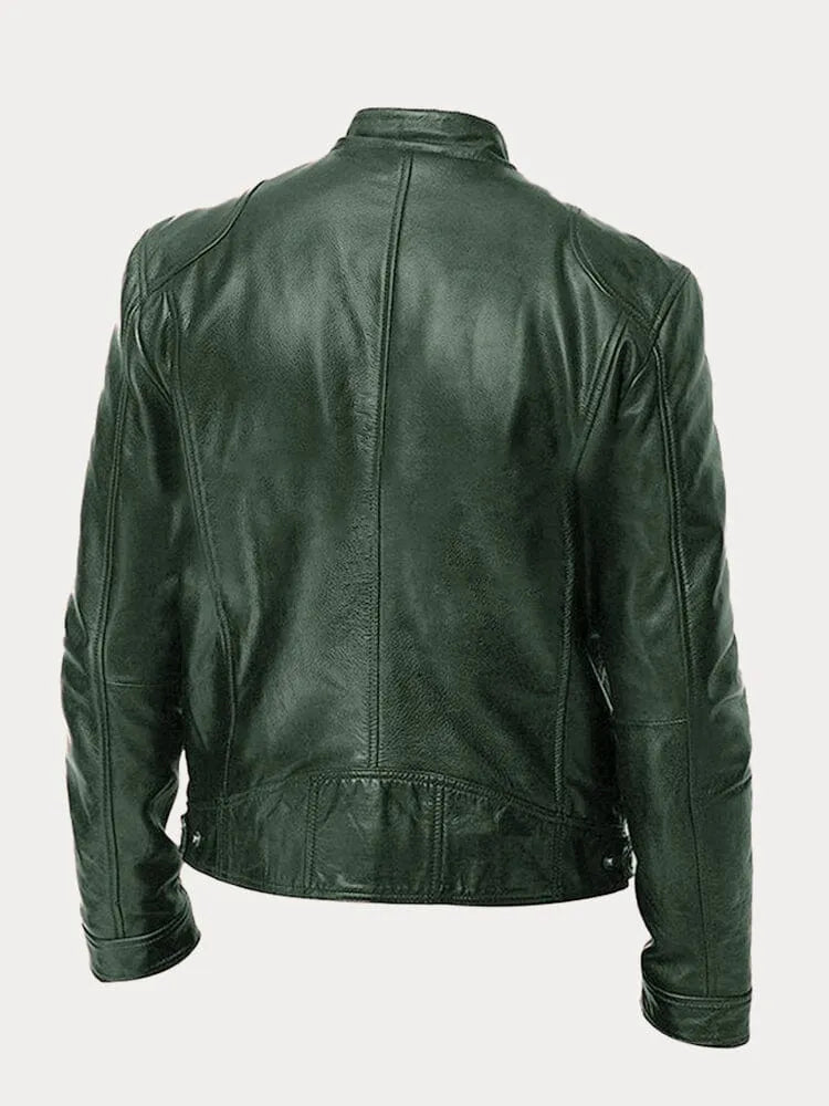 Victor | Sleek Leather Biker Jacket