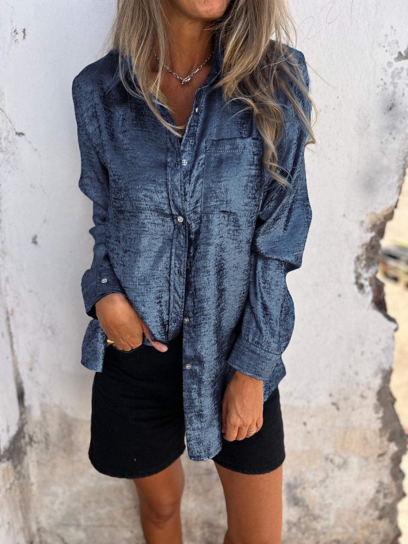 BRYNLEE™ – Glam Shimmer Shirt