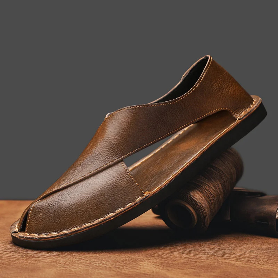 Lorenzo Calfskin Leather Sandal