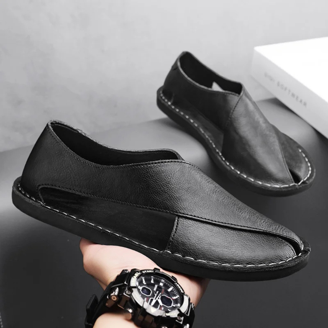 Lorenzo Calfskin Leather Sandal