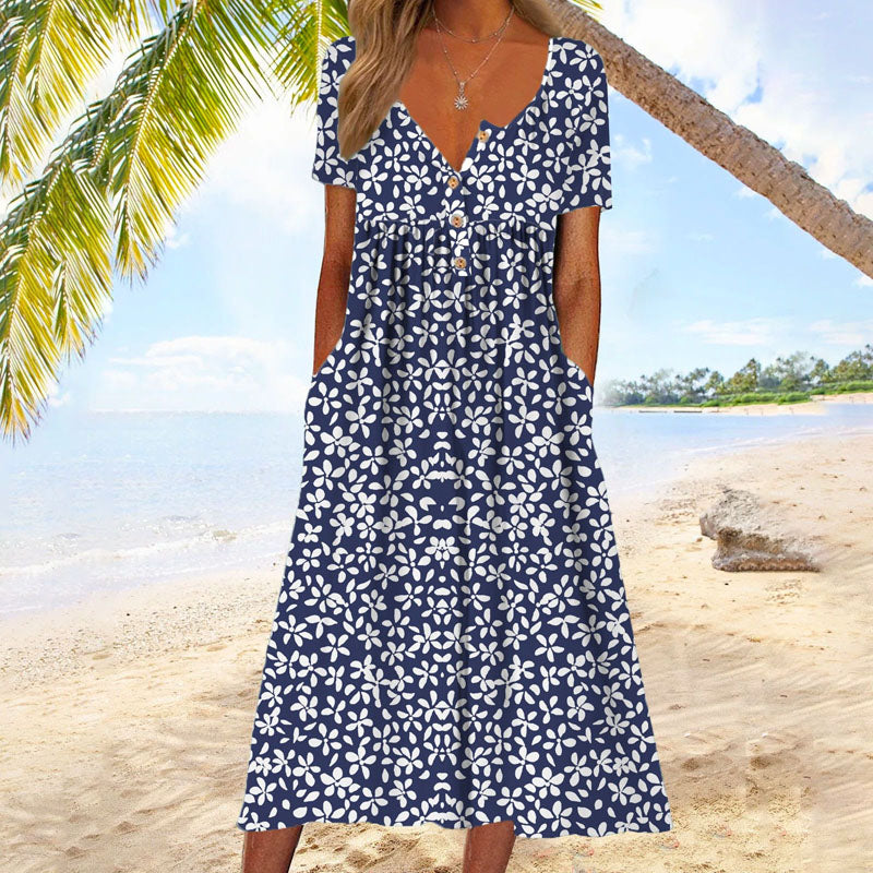 KAYLA™ – Floral Breeze Midi Dress