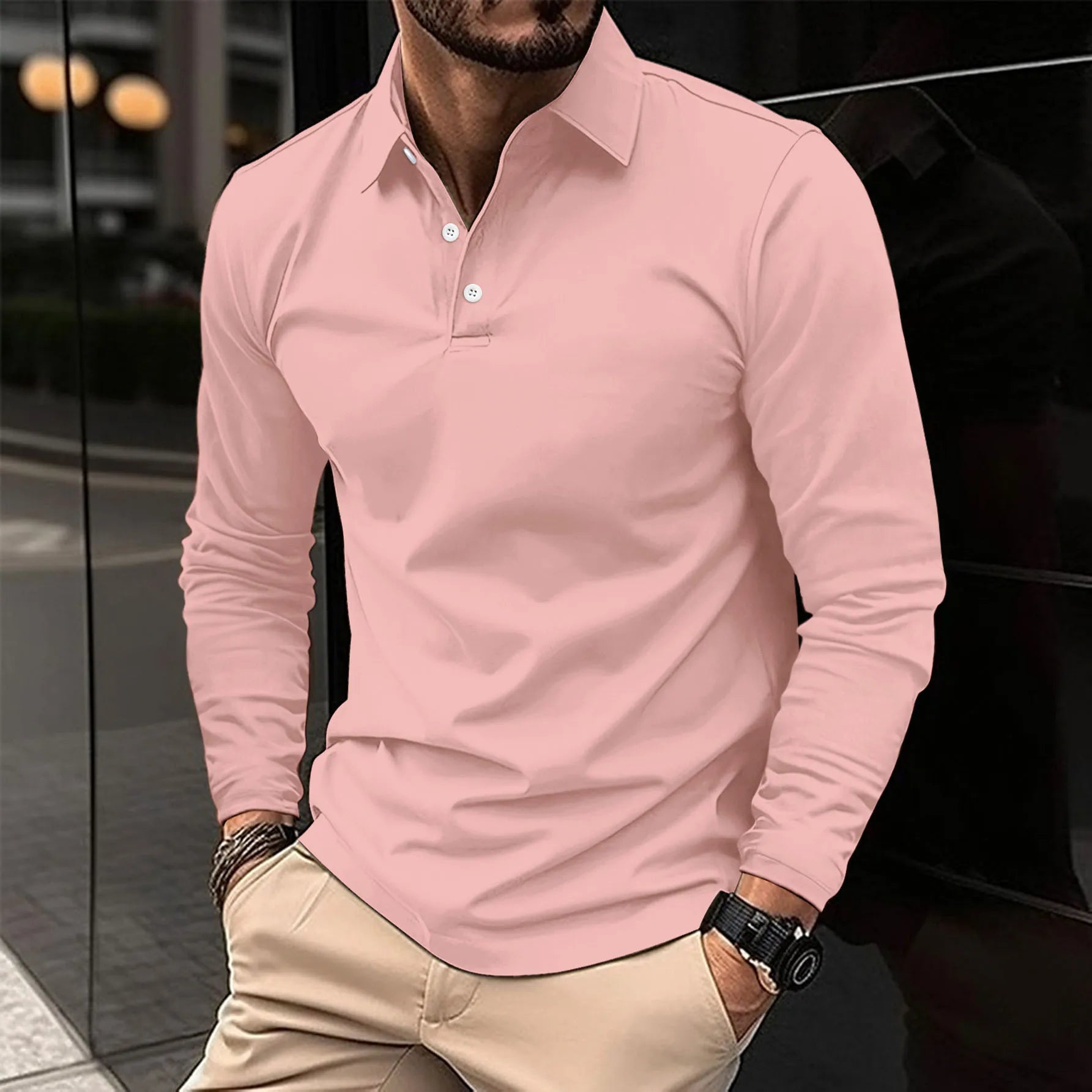 Robert | Casual Long-Sleeved Polo